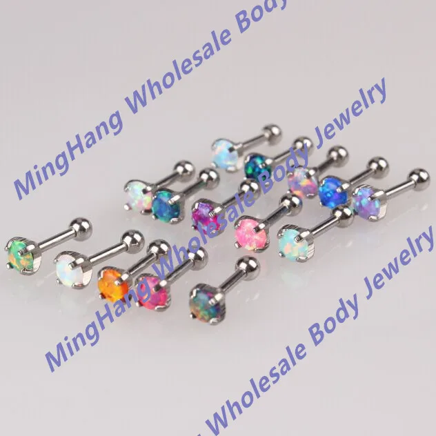 MIXEDS 15 COLORS OPAL EAR CARTILAGE BODY PIERCING TRAGUS HELIX STUD RING EARRING BARBELL 15pcs/lot
MIXEDS 15 COLORS OPAL EAR CARTILAGE BODY PIERCING TRAGUS HELIX STUD RING EARRING BARBELL 15pcs/lot