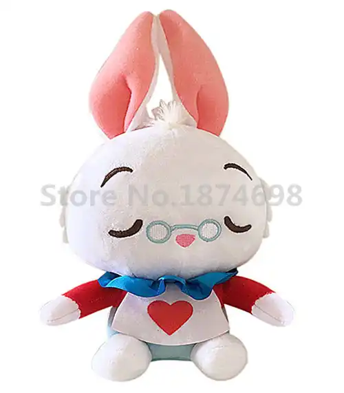 alice white rabbit plush doll toy 20cm cute stuffed animals baby
