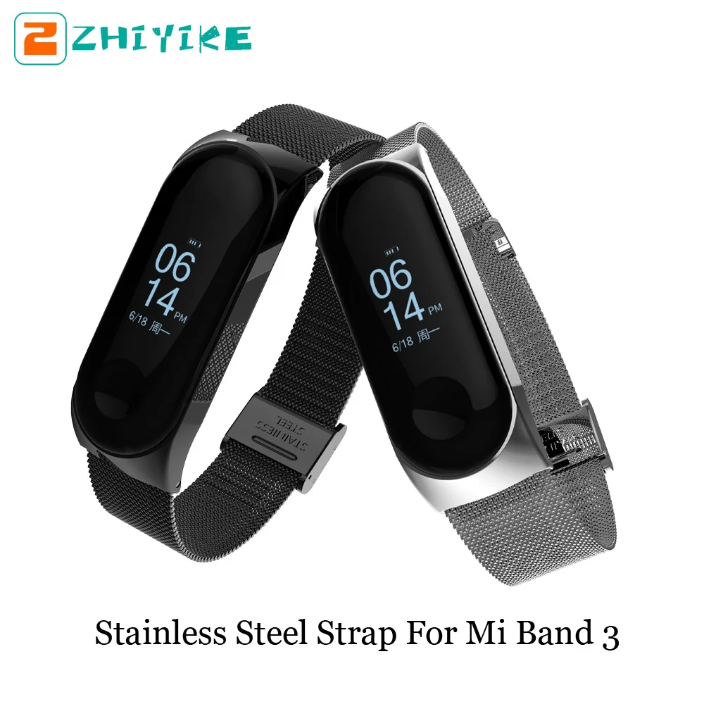 ZHIYIKE Mi Band 3 Wrist Strap Metal Screwless Stainless Steel For Xiaomi Mi Band 3 Strap Bracelet Miband 3 Wristbands Pulseira
ZHIYIKE Mi Band 3 Wrist Strap Metal Screwless Stainless Steel For Xiaomi Mi Band 3 Strap Bracelet Miband 3 Wristbands Pulseira