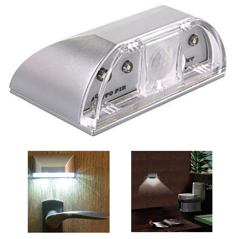 4LEDs Auto PIR Door Stairway LED Lamp Night Light Infrared Detection Motion Sensor Light For Door Kitchen Bed Room Hallway New
4LEDs Auto PIR Door Stairway LED Lamp Night Light Infrared Detection Motion Sensor Light For Door Kitchen Bed Room Hallway New