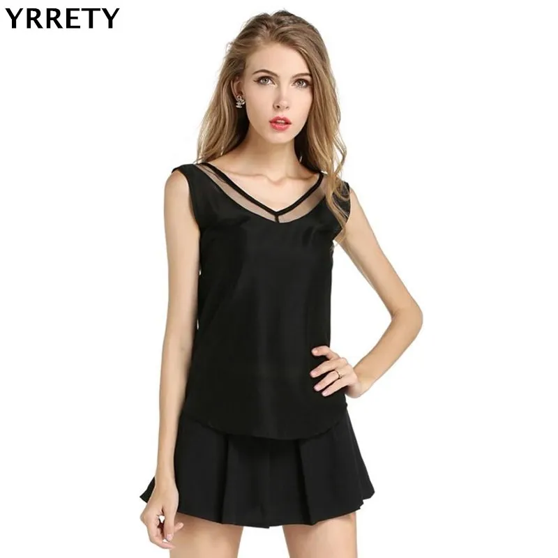 YRRETY 2018 New Fashion Office Women OL Chiffon Blouses Ladies Tops Female Summer Sleeveless White Black Blouse Shirt Blusas
YRRETY 2018 New Fashion Office Women OL Chiffon Blouses Ladies Tops Female Summer Sleeveless White Black Blouse Shirt Blusas