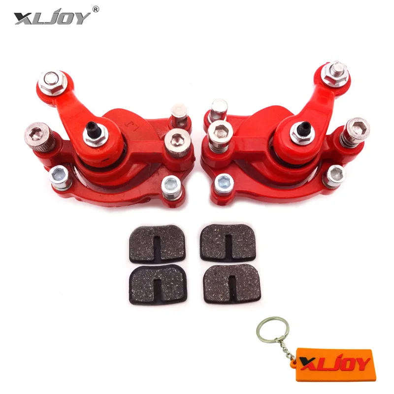 XLJOY Left & Right Disc Brake Calipers + Pads For Chinese Pocket Bike Mini Dirt Goped Scooter ATV Go Kart | Автомобили и