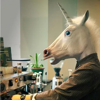 Unicorn Horse Head Full Face Mask Halloween Party Essential Costume Party Theater Cosplay Prop Novelty Latex Rubber Creepy Mask
Unicorn Horse Head Full Face Mask Halloween Party Essential Costume Party Theater Cosplay Prop Novelty Latex Rubber Creepy Mask