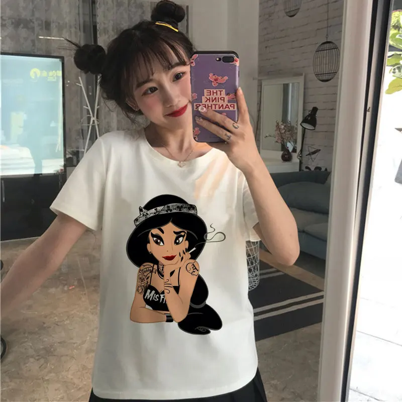 Women Clothes 2019 Harajuku Thin Section Tshirt Tattoo Princess Funny T Shirts Women Leisure Fashion Aesthetic Female T-shirt
Women Clothes 2019 Harajuku Thin Section Tshirt Tattoo Princess Funny T Shirts Women Leisure Fashion Aesthetic Female T-shirt