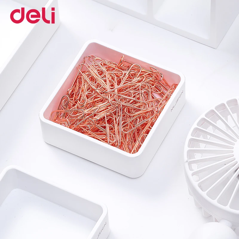 Deli professional office supplies rose gold metal binder clips colorful paper clips transparent pins stainless steel clamp gifts
Deli professional office supplies rose gold metal binder clips colorful paper clips transparent pins stainless steel clamp gifts