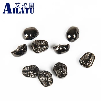 Ailatu Jewelry Accessories Micro Pave Cubic Zircons Tutankhamun CZ Beads Pharaon Masks for Bracelet and Necklace 
Ailatu Jewelry Accessories Micro Pave Cubic Zircons Tutankhamun CZ Beads Pharaon Masks for Bracelet and Necklace