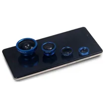 New 4 In 1 Mobile Phone Macro Fish Eye Lens Universal Wide Camera Lenses for iPhone 5 5C 5S 6 7 Plus Samsung Galaxy S7 Edge Etc