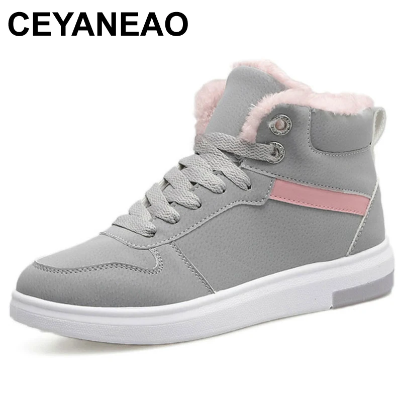 CEYANEAO 2018 Women Winter Boots Warm Platform Snow Ankle Boots Women Casual Shoes Round Toe Sneakers Female Botas MujerE1190
CEYANEAO 2018 Women Winter Boots Warm Platform Snow Ankle Boots Women Casual Shoes Round Toe Sneakers Female Botas MujerE1190