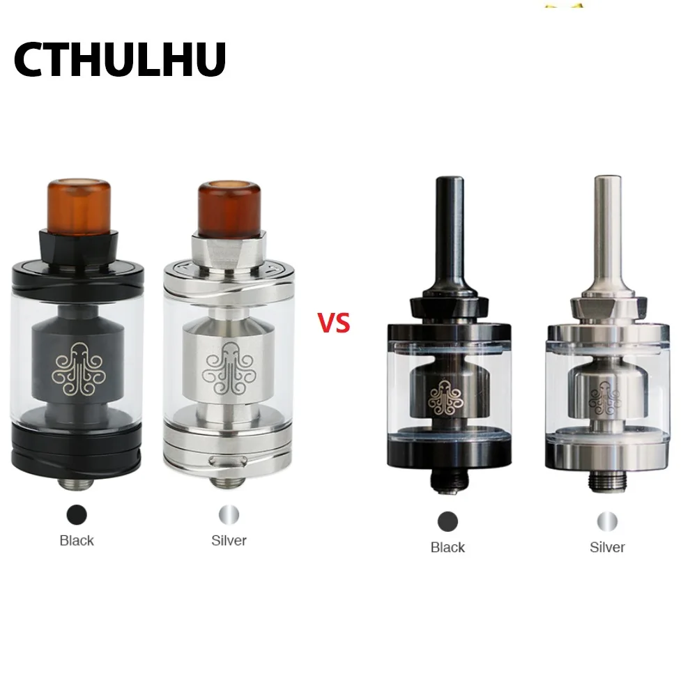 

Original Cthulhu Hastur MTL RTA 3.5ml vs Cthulhu Hastur MTL RTA 2ml w/ 22mm/24mm single coil RTA Electronic Cigarette vape tank