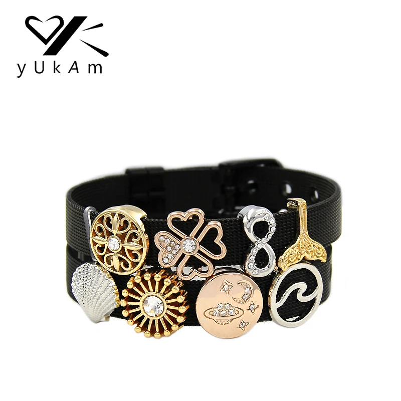 YUKAM Crystal Sunflower Infinity Clover Mermaid Ocean Wave Shells Saturn Planet Slide Charms Keeper for Bracelets Jewelry Making
YUKAM Crystal Sunflower Infinity Clover Mermaid Ocean Wave Shells Saturn Planet Slide Charms Keeper for Bracelets Jewelry Making