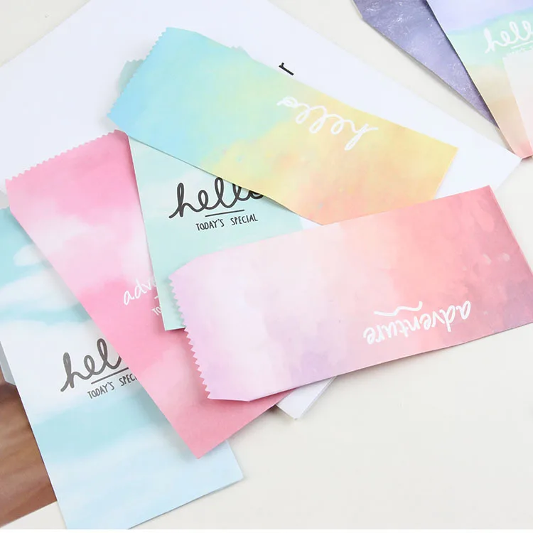 6pcs/pack Colorful Gradient Novelty Envelope Letter Paper Message Card Letter Stationary Storage Paper Gift
6pcs/pack Colorful Gradient Novelty Envelope Letter Paper Message Card Letter Stationary Storage Paper Gift