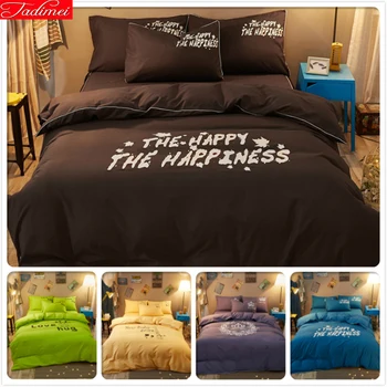 New Stylish Concise Letter Print 3/4 pcs Bedding Sets Kids Single Double Queen King Duvet Cover 1.5m 1.8m 2m Bedsheet Bedclothes
New Stylish Concise Letter Print 3/4 pcs Bedding Sets Kids Single Double Queen King Duvet Cover 1.5m 1.8m 2m Bedsheet Bedclothes