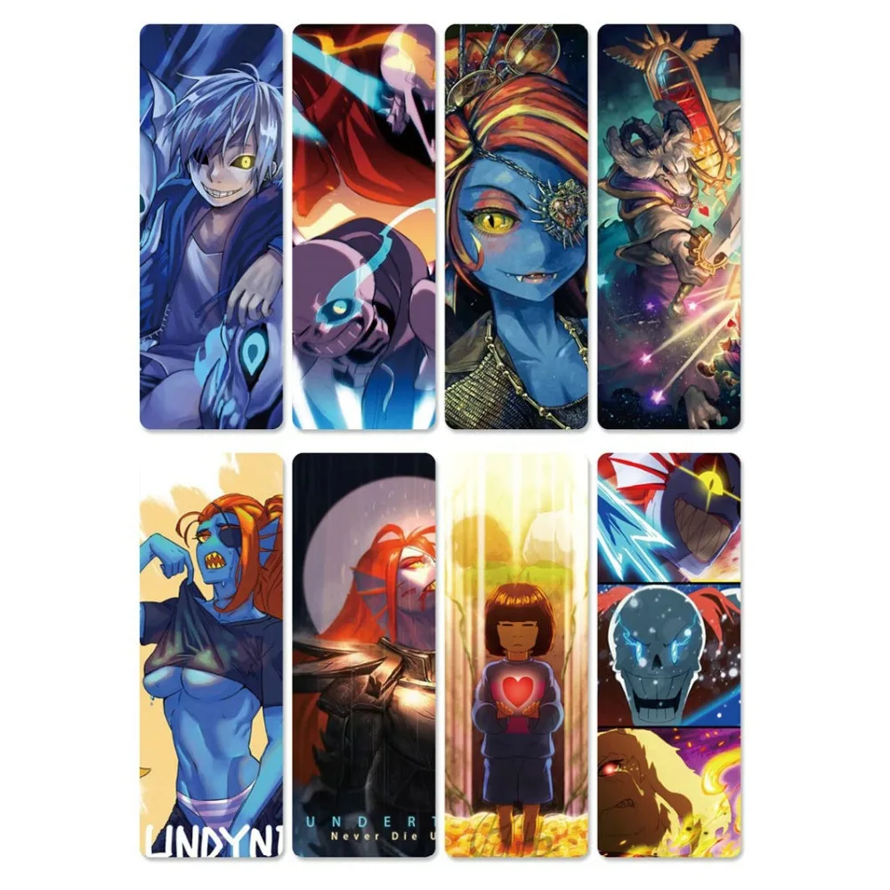 8pcs Undertale Game Anime Bookmarks Waterproof Transparent PVC Plastic Bookmark Beautiful Book Marks Gift
8pcs Undertale Game Anime Bookmarks Waterproof Transparent PVC Plastic Bookmark Beautiful Book Marks Gift