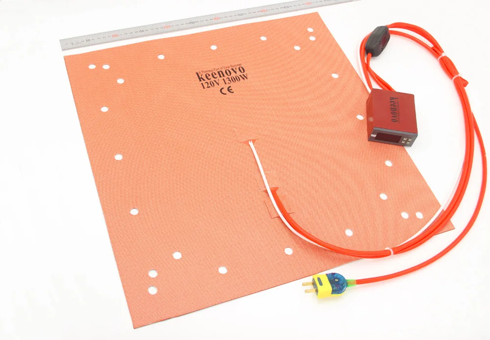 Keenovo Silicone Heater CR-10 S5 3D Printer Heatbed Build Plate Heating Pad 20" Dual Heating Zones+Integrated Digital Controller
Keenovo Silicone Heater CR-10 S5 3D Printer Heatbed Build Plate Heating Pad 20" Dual Heating Zones+Integrated Digital Controller