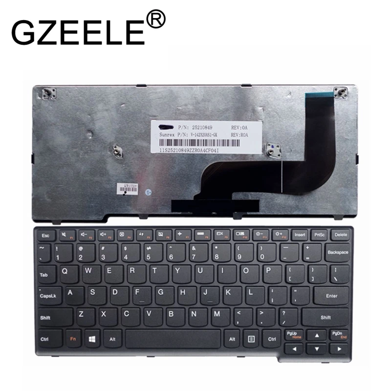 GZEELE Keyboard for Lenovo Ideapad S210 S215 S215T 25210801 mp-12u13us-686 25210849 Layout Laptop / Notebook QWERTY US English
GZEELE Keyboard for Lenovo Ideapad S210 S215 S215T 25210801 mp-12u13us-686 25210849 Layout Laptop / Notebook QWERTY US English