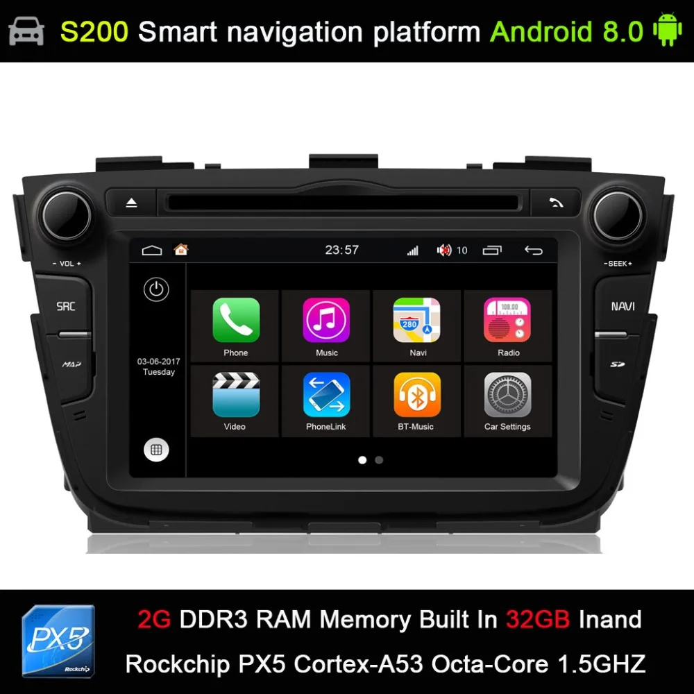 Android 8.0 system PX5 Octa 8-Core CPU 2G Ram 32GB Rom Car DVD Radio GPS Navigation for KIA SORENTO 2013
Android 8.0 system PX5 Octa 8-Core CPU 2G Ram 32GB Rom Car DVD Radio GPS Navigation for KIA SORENTO 2013
