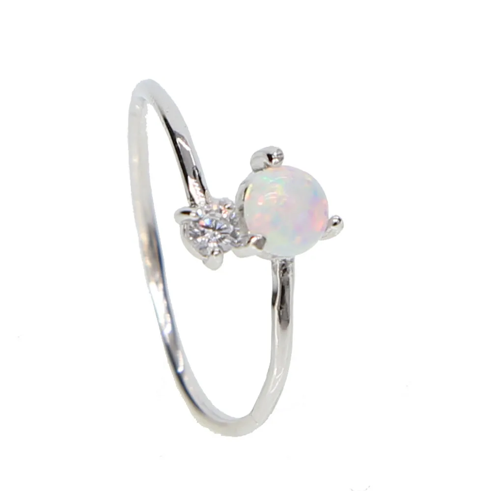 100% 925 sterling silver opal adjusted jewelry delicate minimal teen girl women jewelry clear cz opal open fashion ring 925
100% 925 sterling silver opal adjusted jewelry delicate minimal teen girl women jewelry clear cz opal open fashion ring 925