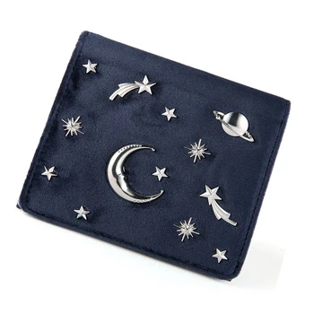 Women Wallet Female Coins Purse Card Holder Velvet Leather Hasp Short Small Wallet Space Star Pattern Women Clutch Bag Casual
Women Wallet Female Coins Purse Card Holder Velvet Leather Hasp Short Small Wallet Space Star Pattern Women Clutch Bag Casual
