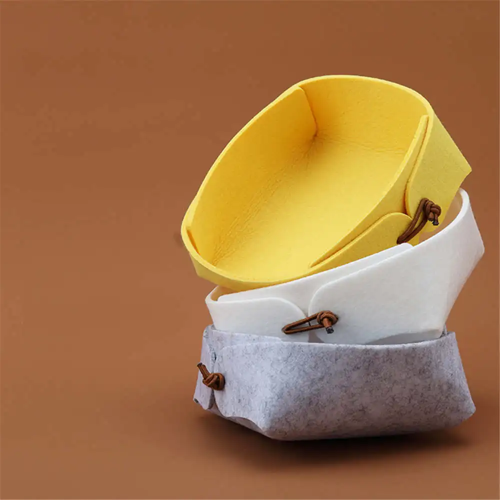 Nordic Felt Storage Tray Detachable Fabric Storage Basket DIY Coffee Table Storage Container Desktop Debris Storage Box Decor
Nordic Felt Storage Tray Detachable Fabric Storage Basket DIY Coffee Table Storage Container Desktop Debris Storage Box Decor