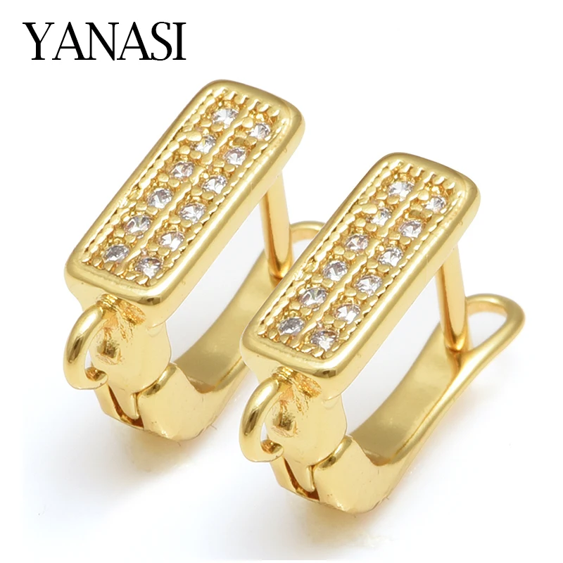 4 Colors 16*11*4mm Earring Hoops Accessories for Jewelry Making Fashion Two Rows of Zircon Squares DIY Tassle Pearl Earring Gift
4 Colors 16*11*4mm Earring Hoops Accessories for Jewelry Making Fashion Two Rows of Zircon Squares DIY Tassle Pearl Earring Gift