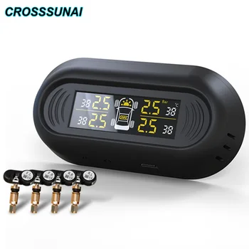 Smart Car TPMS Tire Pressure Monitoring System Solar Display 4 Internal Sensor Temperature Warning Auto Security Alarm Systems
Smart Car TPMS Tire Pressure Monitoring System Solar Display 4 Internal Sensor Temperature Warning Auto Security Alarm Systems