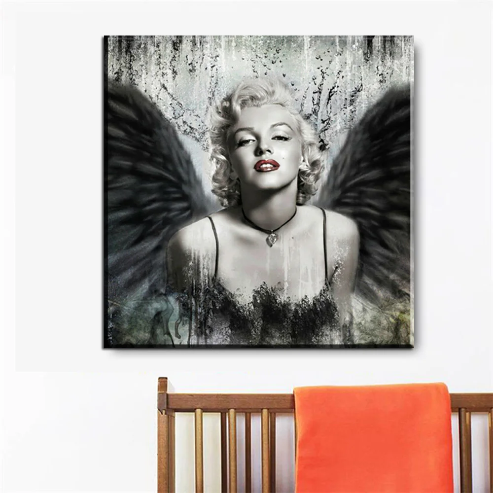 Wall Art Picture prints Marilyn Monroe women wings on canvas home decor Canvas painting Wall poster decoration for living room
Wall Art Picture prints Marilyn Monroe women wings on canvas home decor Canvas painting Wall poster decoration for living room