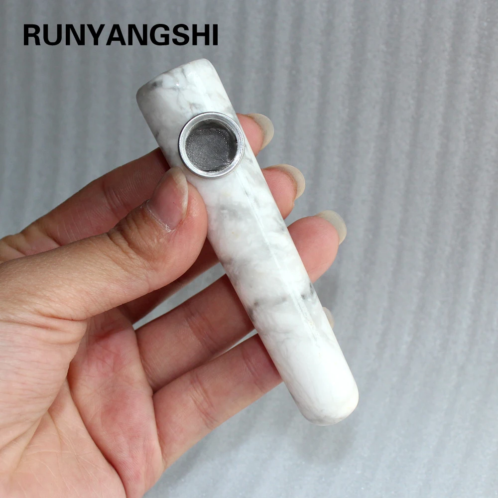 100% Natura lWhite Turquoise Crystal Stone Quartz Semi-precious Massage Bar Smoking Tube Pipe smoking Free Shipping Crystal pipe
100% Natura lWhite Turquoise Crystal Stone Quartz Semi-precious Massage Bar Smoking Tube Pipe smoking Free Shipping Crystal pipe