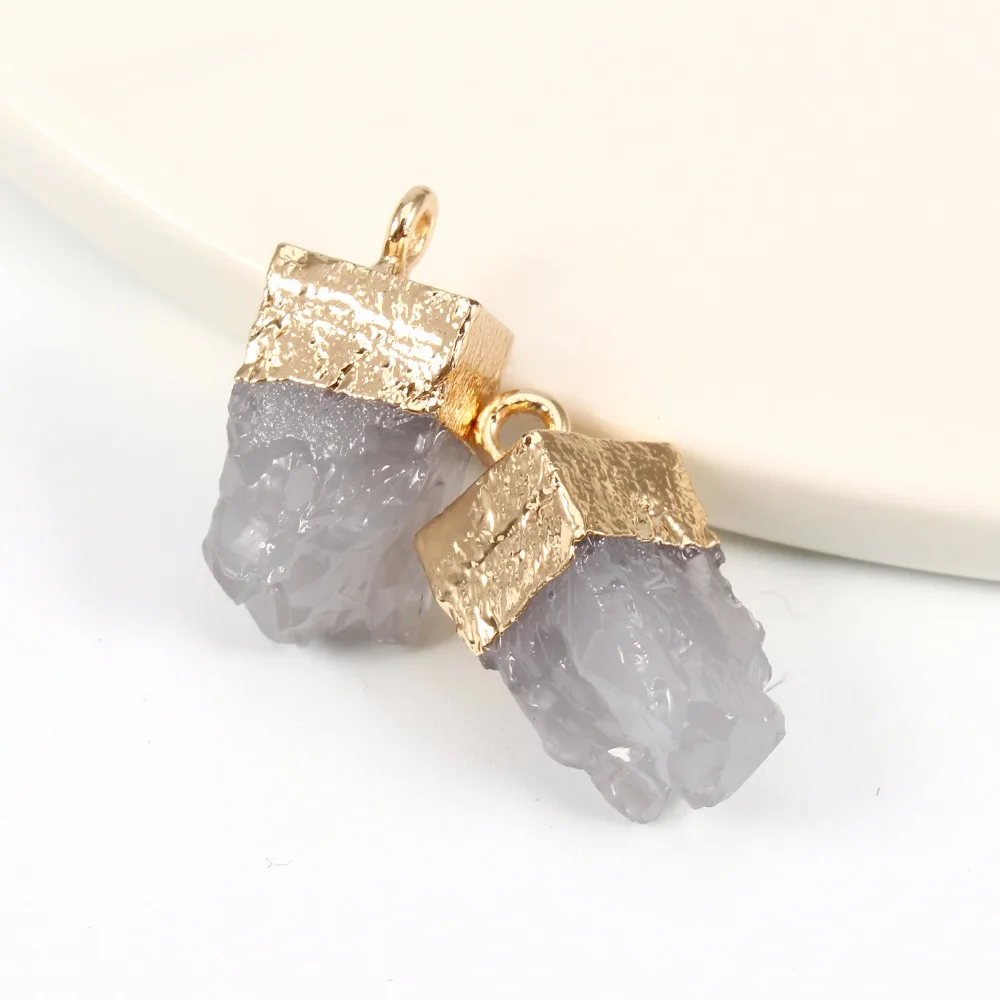 2pc Cute Fake Druzy Gold Color Jewelry Finding Irregular Resin Stone Earrings Pendant Diy Making Necklace Bracelet Charm F111
2pc Cute Fake Druzy Gold Color Jewelry Finding Irregular Resin Stone Earrings Pendant Diy Making Necklace Bracelet Charm F111