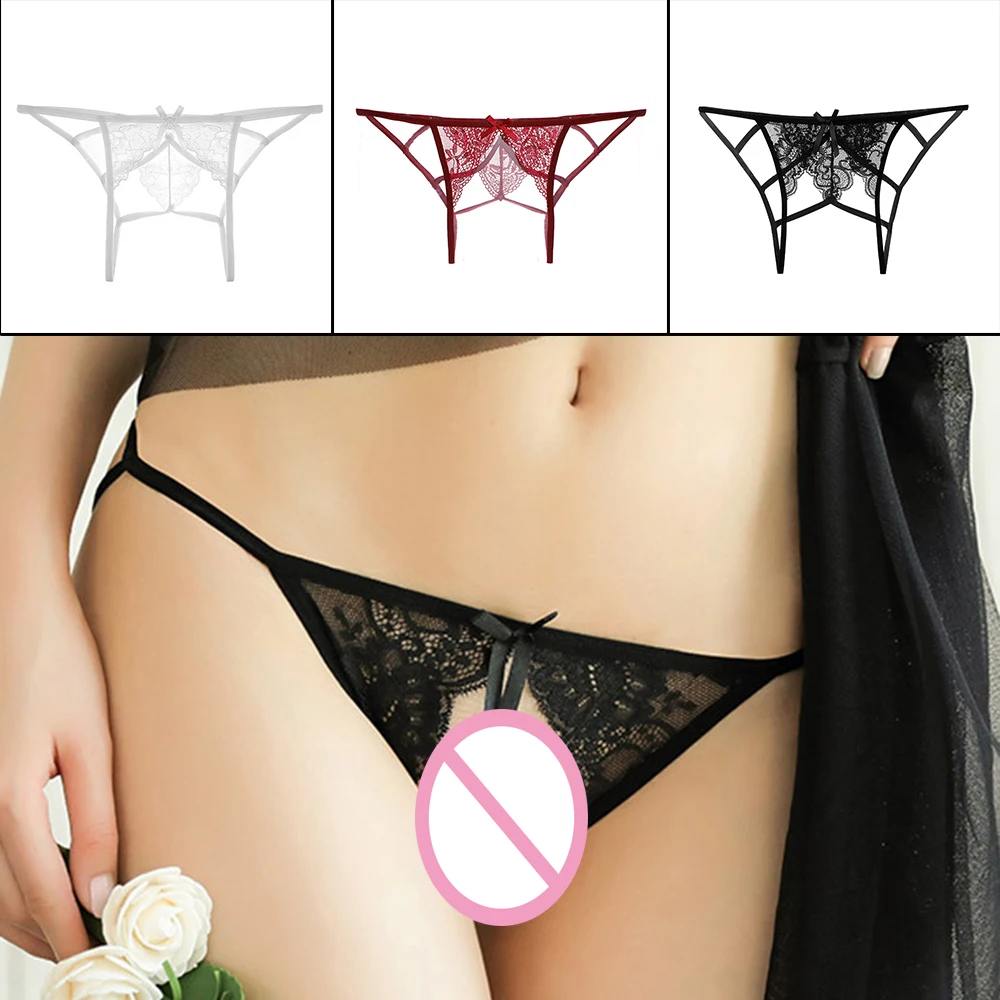 Women Hollow Out Lace Bow Floral Crotchless Open Back Panties Sexy Lingerie Erotic Underwear Briefs Temptation Black Red White
Women Hollow Out Lace Bow Floral Crotchless Open Back Panties Sexy Lingerie Erotic Underwear Briefs Temptation Black Red White