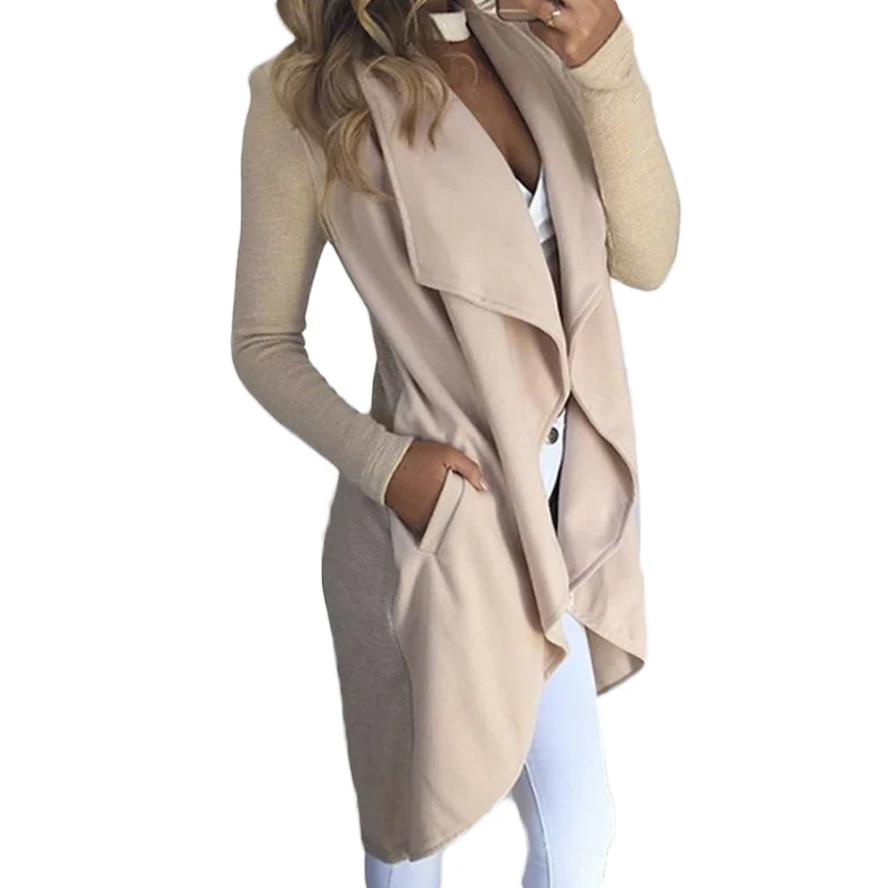 Women Basic Jackets Coats Long Cardigan Irregular Turn-Down Collar Jackets Autumn Fashion Lady Casual Overcoat WS1998V
Women Basic Jackets Coats Long Cardigan Irregular Turn-Down Collar Jackets Autumn Fashion Lady Casual Overcoat WS1998V