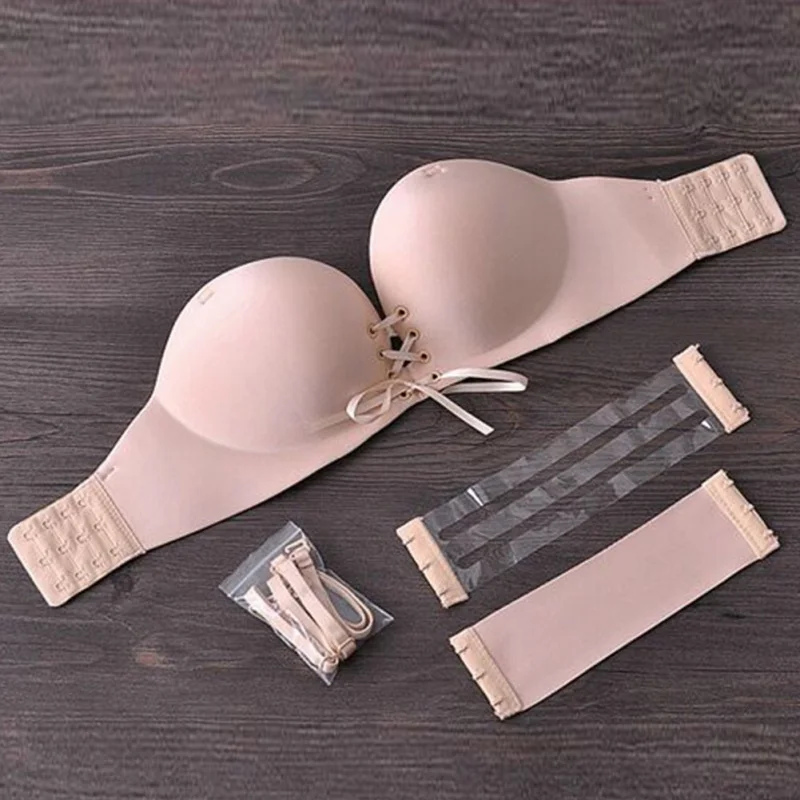 Sexy Women Summer Up Invisible Silicone Push Seamless Bra Bralette Strapless Bras Underwear Cup Lace 1/2
Sexy Women Summer Up Invisible Silicone Push Seamless Bra Bralette Strapless Bras Underwear Cup Lace 1/2