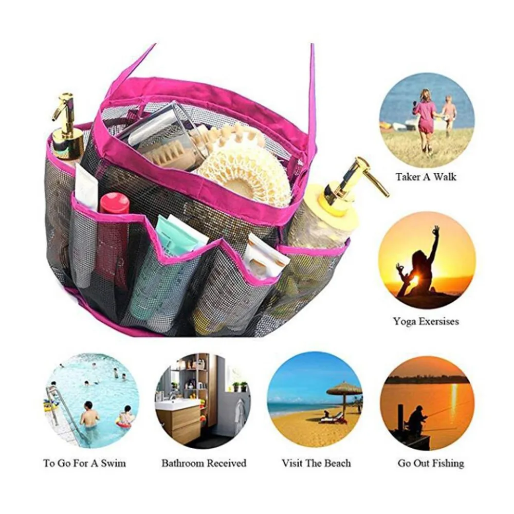 2019 new 8 Basket Pockets Mesh Shower Tote Wash Bag Bathroom Caddy Storage Package Bags hot sale *C
2019 new 8 Basket Pockets Mesh Shower Tote Wash Bag Bathroom Caddy Storage Package Bags hot sale *C