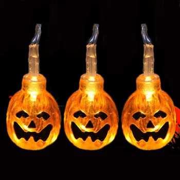 10LED Pumpkins/Ghost/Spider/Skull LED String Lights Lanterns Lamp Hanging Halloween Decor For DIY Home Outdoor Party Supplies
10LED Pumpkins/Ghost/Spider/Skull LED String Lights Lanterns Lamp Hanging Halloween Decor For DIY Home Outdoor Party Supplies