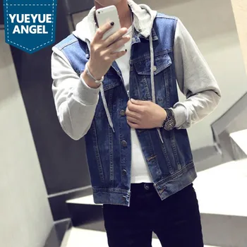Blouson Homme New Fashion Men's Spring Autumn Denim Jackets Hooded Jeans Jacket Male Harajuku Streetwear Men Coat Plus Size
Blouson Homme New Fashion Men's Spring Autumn Denim Jackets Hooded Jeans Jacket Male Harajuku Streetwear Men Coat Plus Size