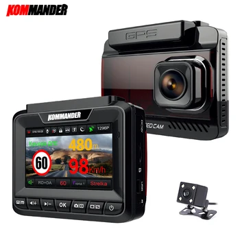 Kommander Car Radar Detector Built-in GPS Speed Anti radar 3 in 1 Full HD 1080P 1296P 170 Degree Video Recorders Dual Lens
Kommander Car Radar Detector Built-in GPS Speed Anti radar 3 in 1 Full HD 1080P 1296P 170 Degree Video Recorders Dual Lens