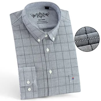 Men Oxford Brand Shirt Camisa Social Masculina Blouse Men Dress Clothing Plaid Shirt Men Korean Man Shirts High Quality Plus Siz
Men Oxford Brand Shirt Camisa Social Masculina Blouse Men Dress Clothing Plaid Shirt Men Korean Man Shirts High Quality Plus Siz