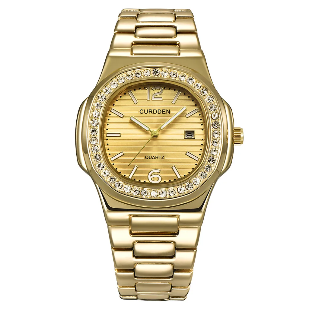 Relogio Masculino 2019 Fashion Luxury Brand Date Steel Belt Reloj Hombre Analog Quartz Rhinestones Gold Vintage Watch Men
Relogio Masculino 2019 Fashion Luxury Brand Date Steel Belt Reloj Hombre Analog Quartz Rhinestones Gold Vintage Watch Men