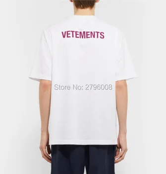 

2018 F/W Summer STAFF VETEMENTS Haute Couture purple Letter Embroidery men short sleeve t shirt Hiphop Fashion Casual Cotton Tee