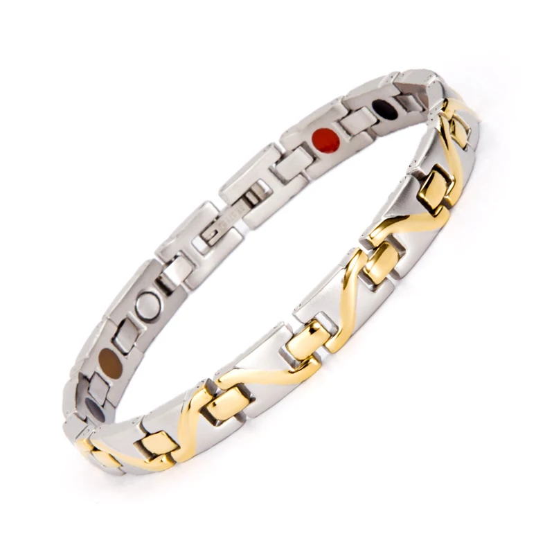 5 In1 Bio Stainless Steel Magnetic Care Health Bracelet Magnet Energy Healing Germanium Hand Chain Therapy Male Women Bracelet
5 In1 Bio Stainless Steel Magnetic Care Health Bracelet Magnet Energy Healing Germanium Hand Chain Therapy Male Women Bracelet