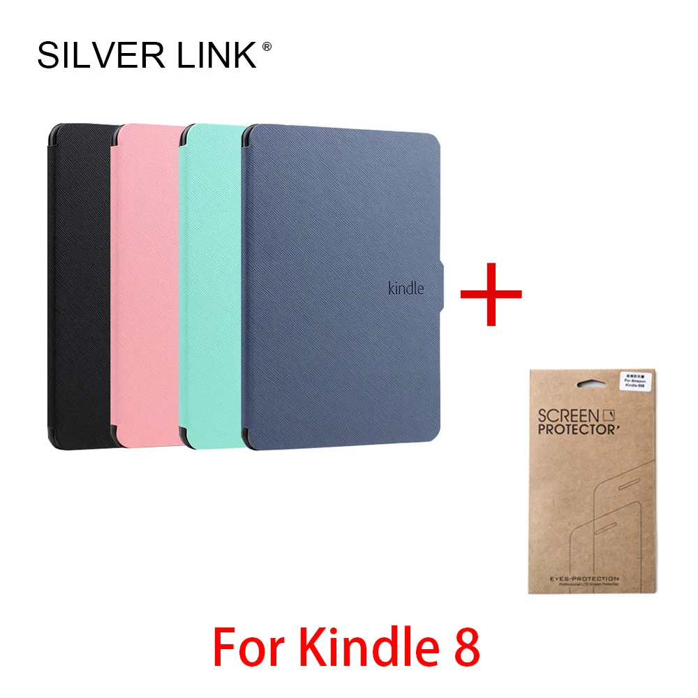 SILVER LINK Kindle 8 Generation Smart Case With Screen Protector Film For Amazon E-reader Ebook Cover Auto Sleep/Wake Shell
SILVER LINK Kindle 8 Generation Smart Case With Screen Protector Film For Amazon E-reader Ebook Cover Auto Sleep/Wake Shell