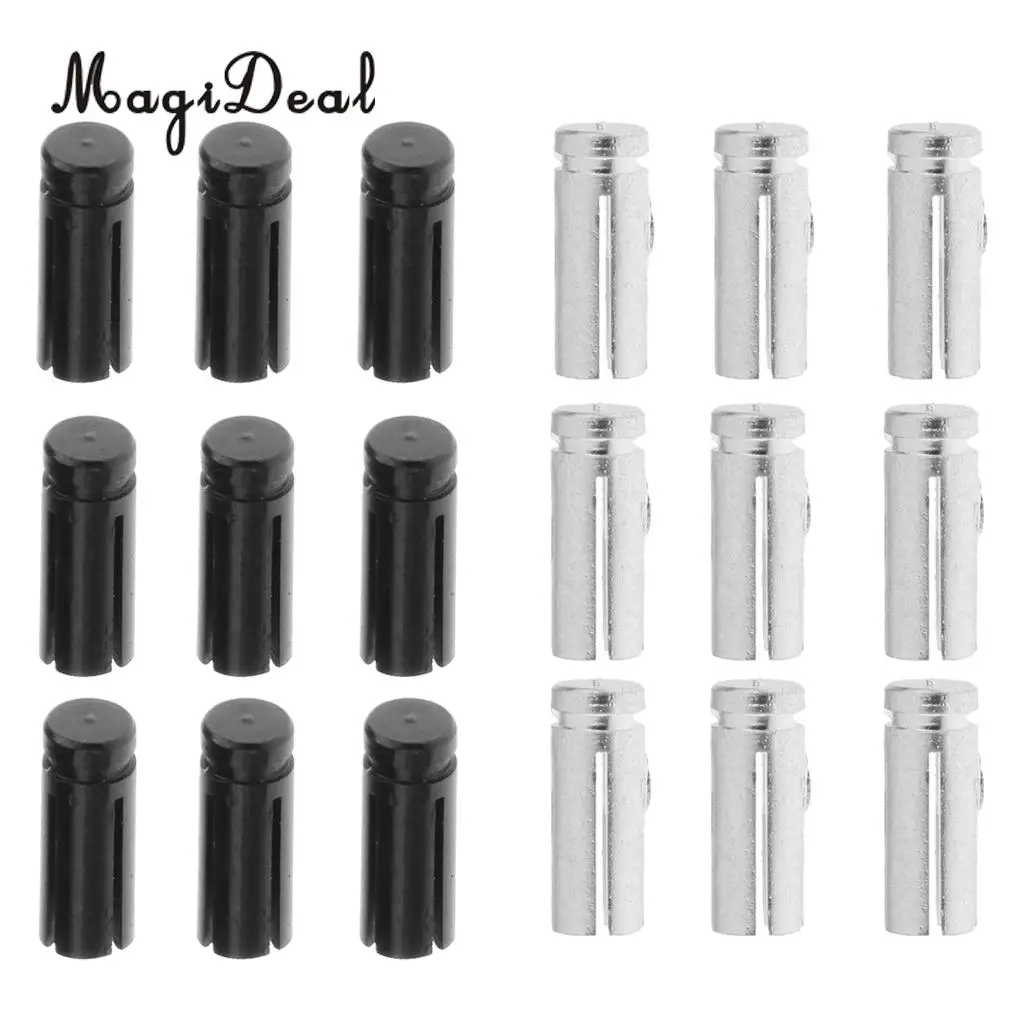 18pcs Flight Protectors Durable Design Pro Anodised Aluminum Dart Flight Savers / Protectors -Black/Silver