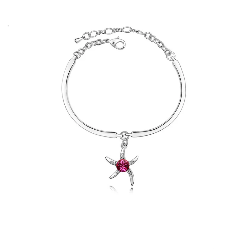 quality Austria crystal Sea Star Pendant Bracelet fashion Jewelry charm women summer party accessories Free Shipping Lovely gift
quality Austria crystal Sea Star Pendant Bracelet fashion Jewelry charm women summer party accessories Free Shipping Lovely gift