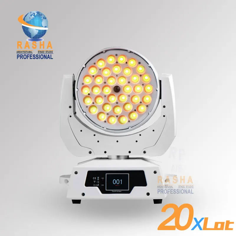 20X Rasha Arrival 36pcs*18W 6in1 RGBAW+UV Zoom LED Moving Head Wash With Touch Screen LCD Diplay,DMX IN&Out, Powercon 110-240V
20X Rasha Arrival 36pcs*18W 6in1 RGBAW+UV Zoom LED Moving Head Wash With Touch Screen LCD Diplay,DMX IN&Out, Powercon 110-240V
