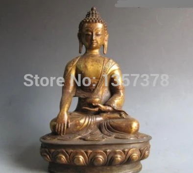 shitou 00783 13"Tibet Buddhism Temple Copper Bronze Sit Aquarius Sakyamuni Buddha Statue
shitou 00783 13"Tibet Buddhism Temple Copper Bronze Sit Aquarius Sakyamuni Buddha Statue