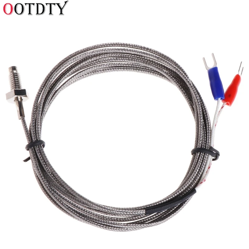 OOTDTY Thread M6 Screw Probe Temperature Sensor Thermocouple K Type Cable 2M 0-600 Celsius
OOTDTY Thread M6 Screw Probe Temperature Sensor Thermocouple K Type Cable 2M 0-600 Celsius