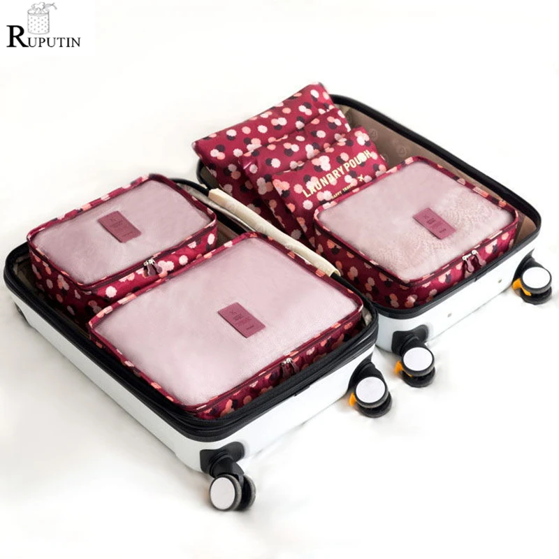 RUPUTIN 6Pcs/set Unisex Clothing Sorting Organizer Travel Mesh Bag Luggage Organizer Packing Cube Storage Bags For Clothes Bra
RUPUTIN 6Pcs/set Unisex Clothing Sorting Organizer Travel Mesh Bag Luggage Organizer Packing Cube Storage Bags For Clothes Bra