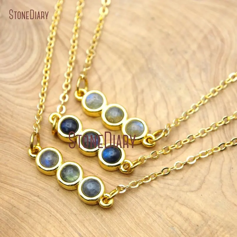 10Pcs Wholesale Three Gold Color Round Shape Chains Necklaces Labradorite Chains Necklaces Clearance 18-32inch NM15810
10Pcs Wholesale Three Gold Color Round Shape Chains Necklaces Labradorite Chains Necklaces Clearance 18-32inch NM15810