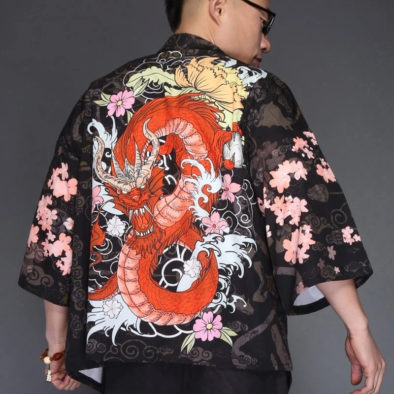 Japanese Kimono Cardigan Samurai Costume