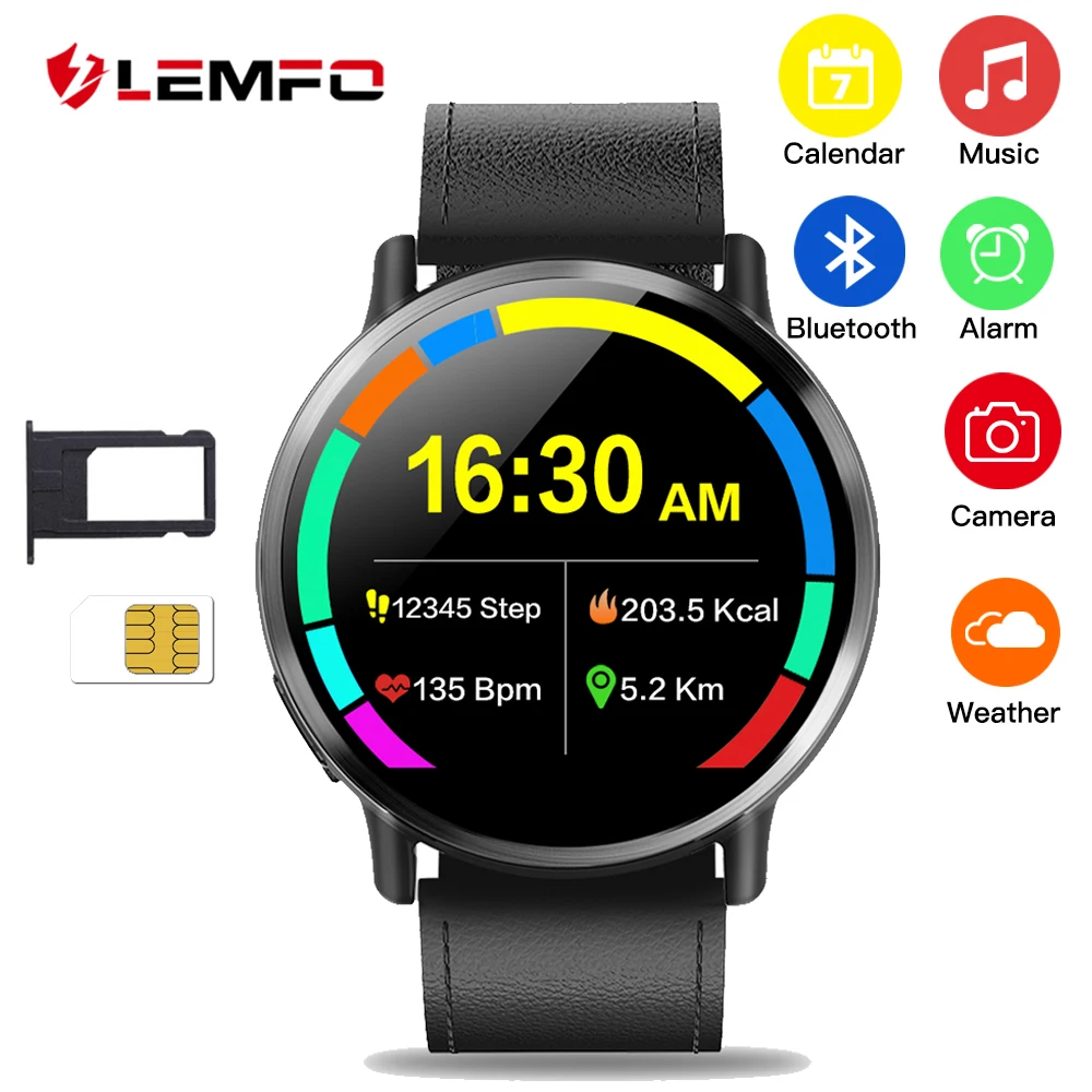 LEMFO LEM X Smartwatch Android 7.1 LTE 4G Sim WIFI 2.03 Inch 8MP Camera GPS Heart Rate IP67 Waterproof Smart Watch for Men Women
LEMFO LEM X Smartwatch Android 7.1 LTE 4G Sim WIFI 2.03 Inch 8MP Camera GPS Heart Rate IP67 Waterproof Smart Watch for Men Women