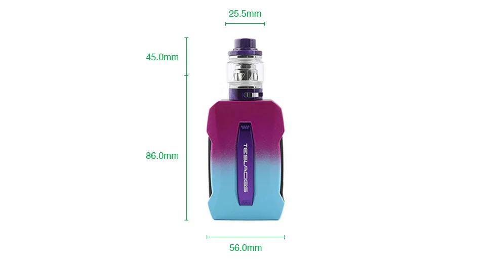 New Original Tesla WYE II TC Kit with 4ml/6ml Tesla Resin Tank Max 215W Output No 18650 Battery Box Mod Vape Kit Vs Tesle WYE